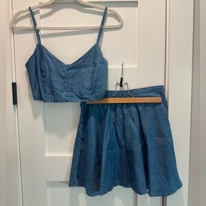 Denim Skirt Set